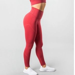 Red revival leggings
